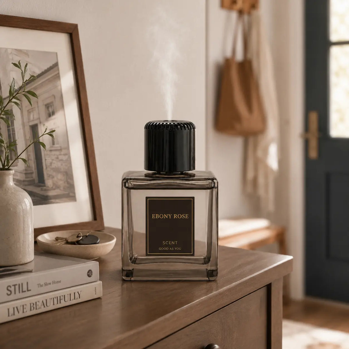 💨Beautiful design. Effortless scent. A better home experience.🏠Plume Automatic Scent Diffuser