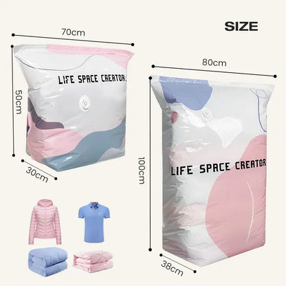 📦【4 items】 Large-Capacity Vacuum Bags – No Pump Needed! 💨✨