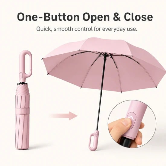 🔥Limited Time 59% OFF-Automatic Folding Umbrella, Windproof & Waterproof ☂️