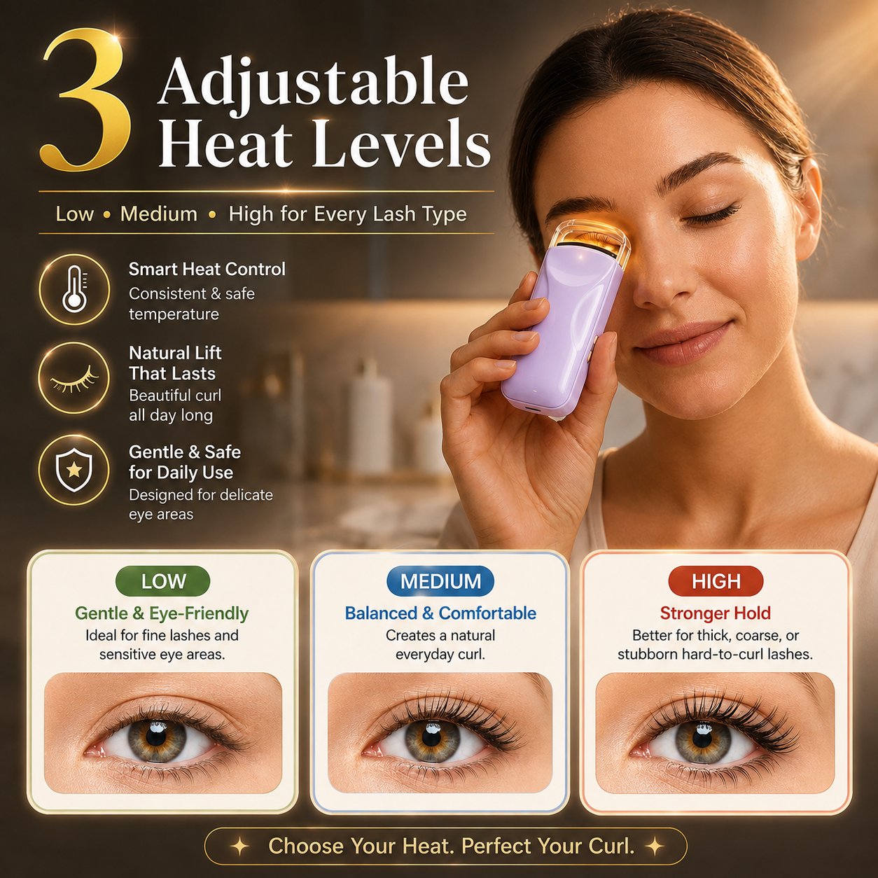 🔥 HOT SALE 🔥Rechargeable Heated Eyelash Curler