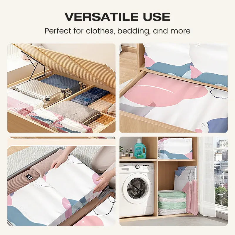 📦【4 items】 Large-Capacity Vacuum Bags – No Pump Needed! 💨✨