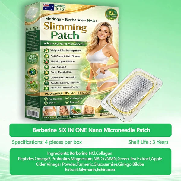 NEW 2026 UPGRADE🏆 Berberine Slimming Microneedle Patch | 10-in-1 Weight Management Support