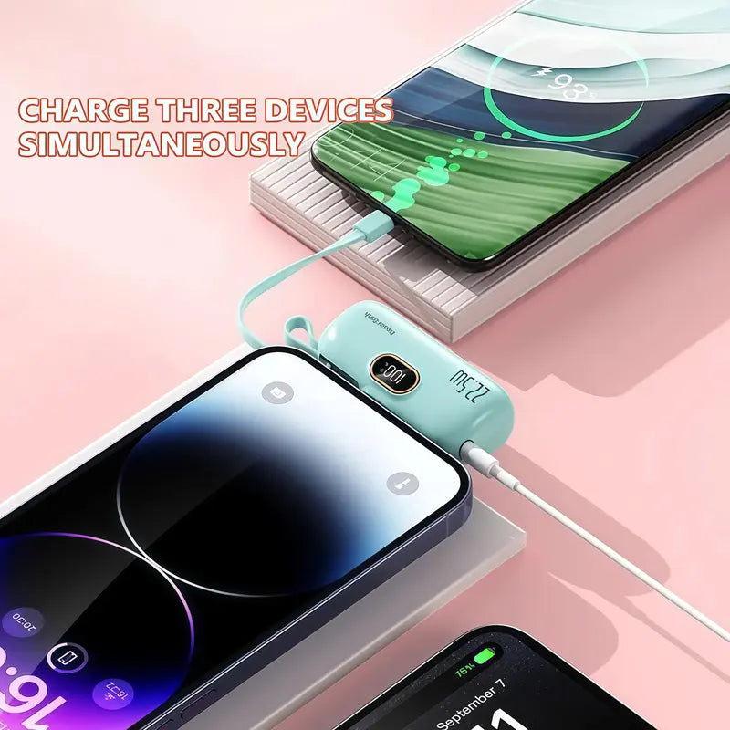 22.5W Fast Charging Capsule Power Bank