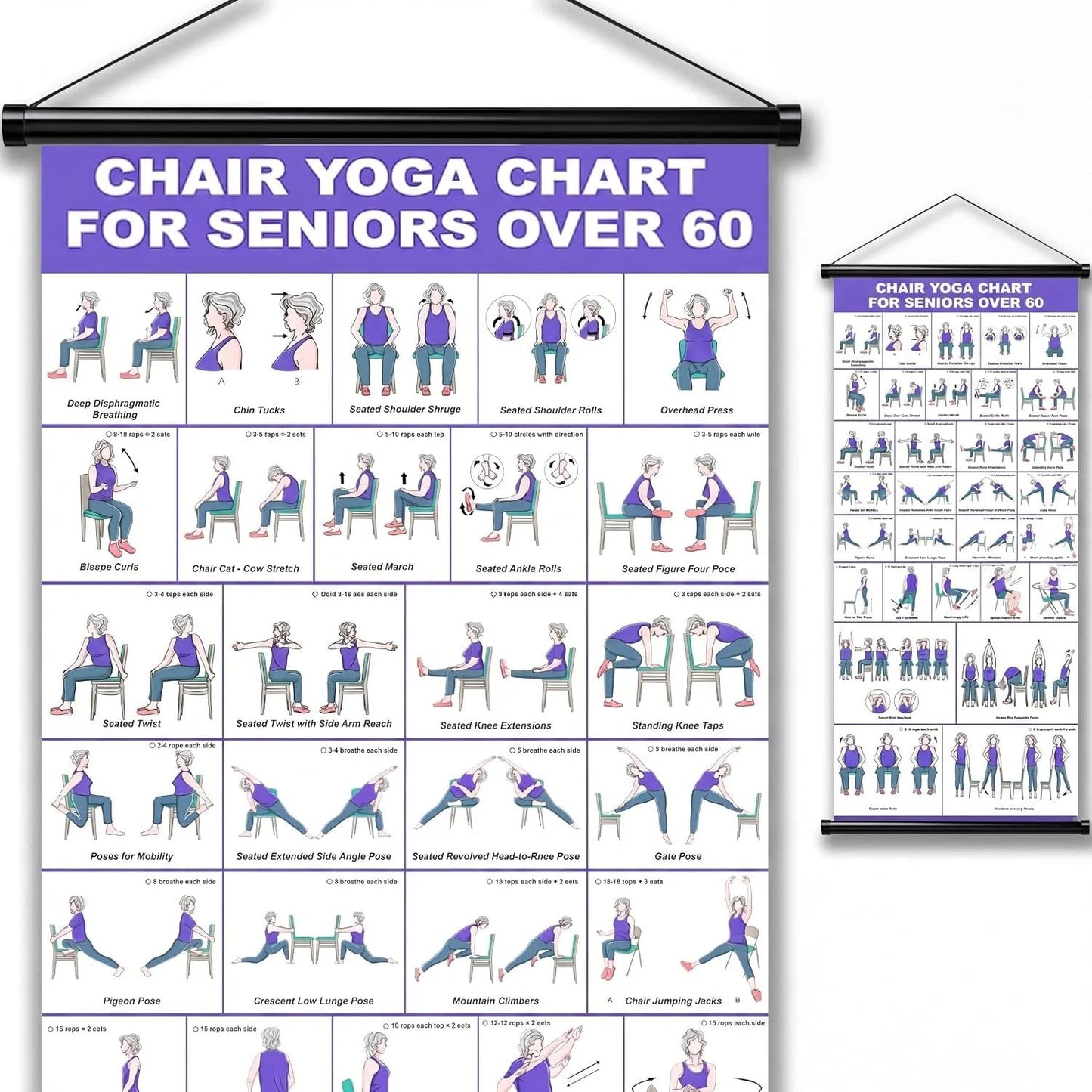 🔥Tai Chi Chair Workout Chart for Seniors