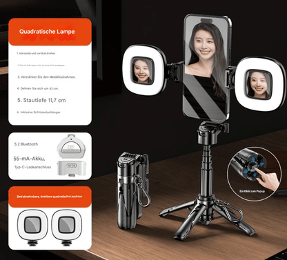 Portable Mini 3-in-1 Selfie Stick