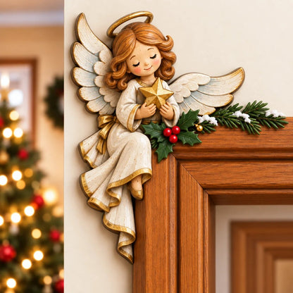 🎅Christmas Peekaboo Door Frame Corner Decor – 3D Holiday Character Decoration🎅