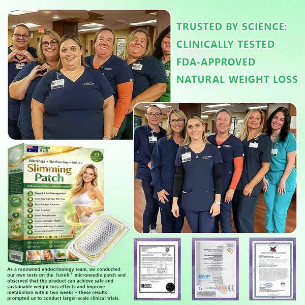 NEW 2026 UPGRADE🏆 Berberine Slimming Microneedle Patch | 10-in-1 Weight Management Support