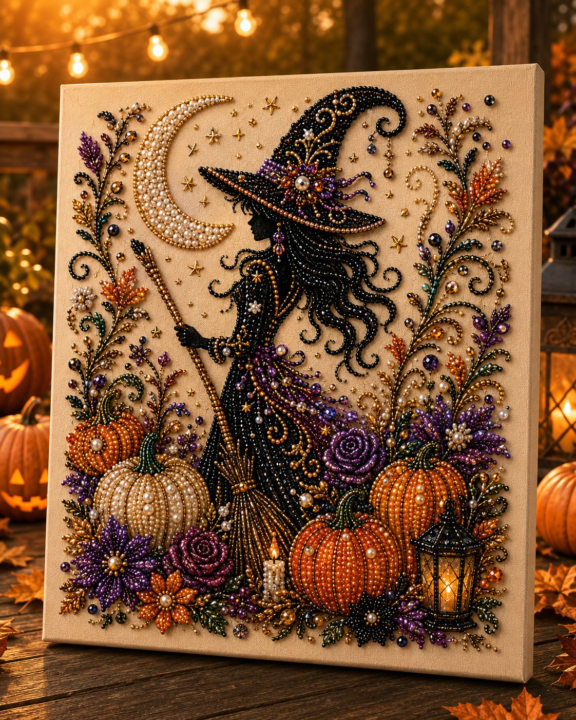 Last Day 60% OFF ✨ Halloween Pearl Art DIY Kit – Turn Tiny Pearls into Spooky-Cute Magic