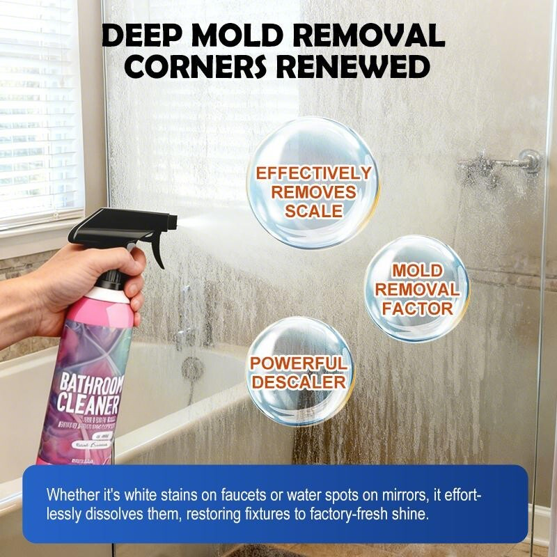 🌟🌟 Bathroom Cleaner: Sparkle in Seconds, No Harsh Fumes