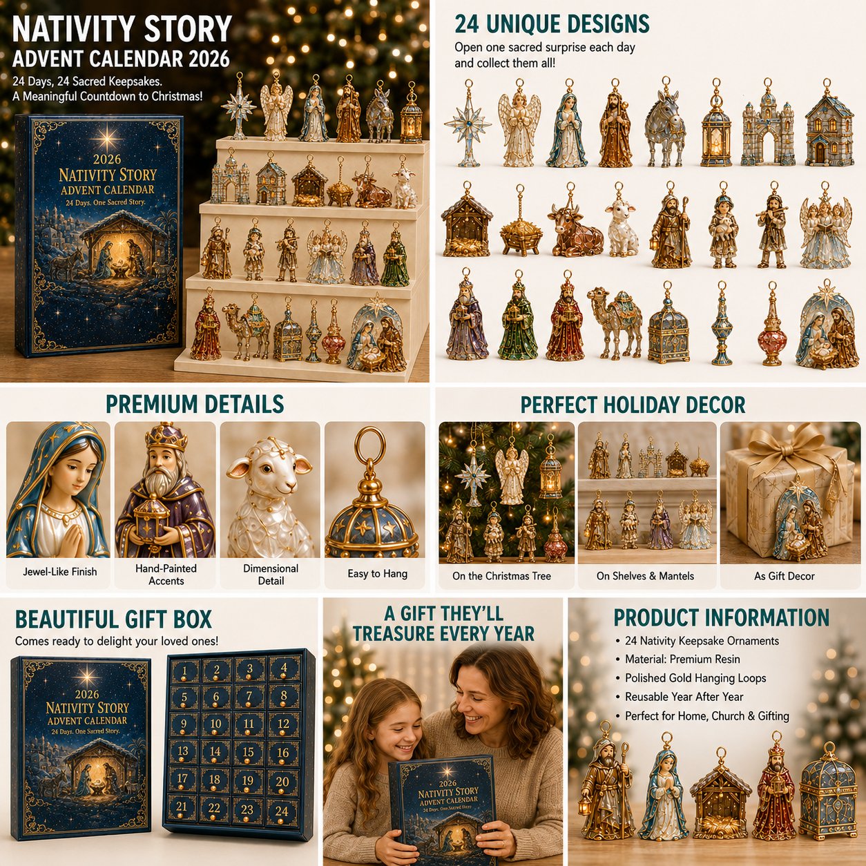 🎅🎅 2026 Christmas Gift 50%Off--✨🎄 2026 Nativity StoryAdvent Calendar - 24 Days ofSacred Christmas Surprises
