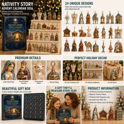 🎅🎅 2026 Christmas Gift 50%Off--✨🎄 2026 Nativity StoryAdvent Calendar - 24 Days ofSacred Christmas Surprises
