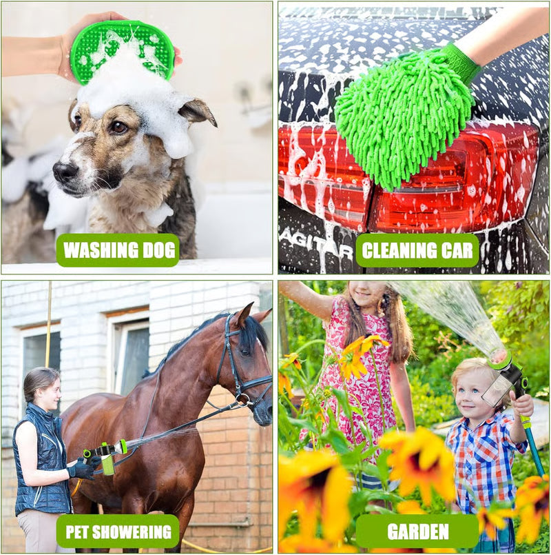✨LAST DAY ONLY 49% OFF🔥Pup Jet Dog Wash Hose Nozzle Foam Dog Horse Sprayer Wash Hose Attachment Soap Dispenser Sprayer Dog Bathing Sprayer