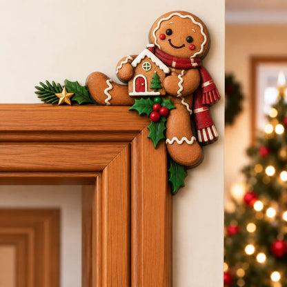 🎅Christmas Peekaboo Door Frame Corner Decor – 3D Holiday Character Decoration🎅