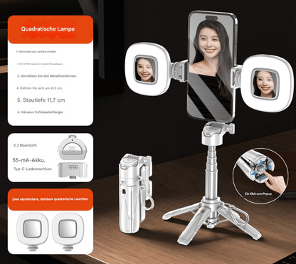Portable Mini 3-in-1 Selfie Stick
