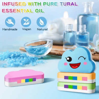 Rainbow Bath Bombs for Kids, Summer Bath Time Fun for Girls Teens Toddlers