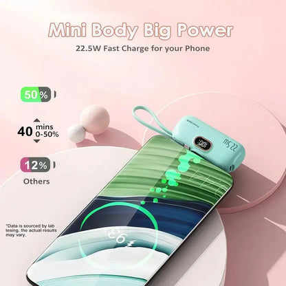 22.5W Fast Charging Capsule Power Bank