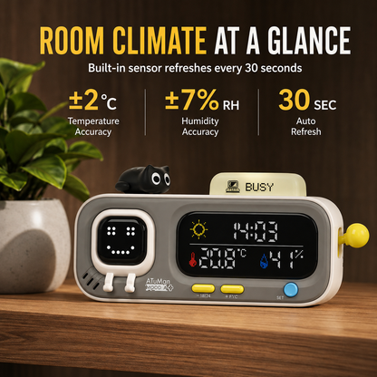 Smart Desk Clock & Climate Monitor by Livierro