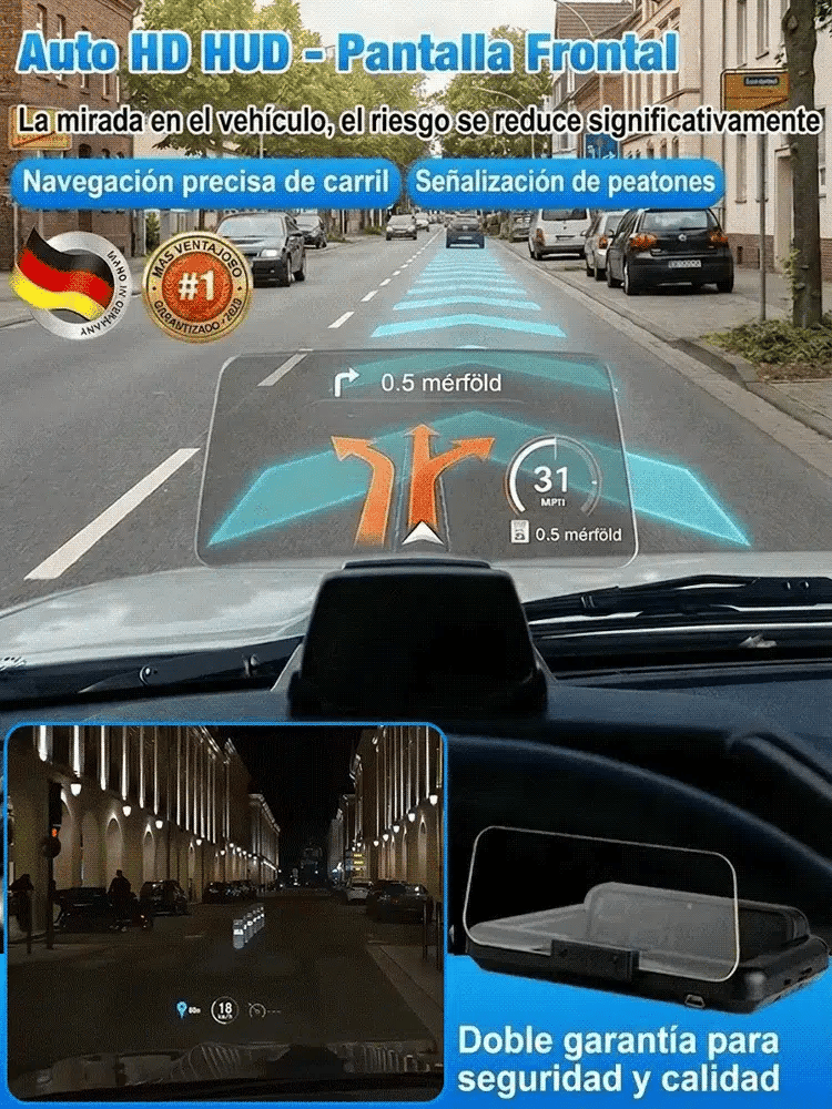 Proyector digital HUD de velocidad GPS para automóvil
