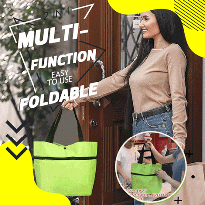 🔥Labor Day Special Offer🔥 2 in 1 Foldable Shopping Cart