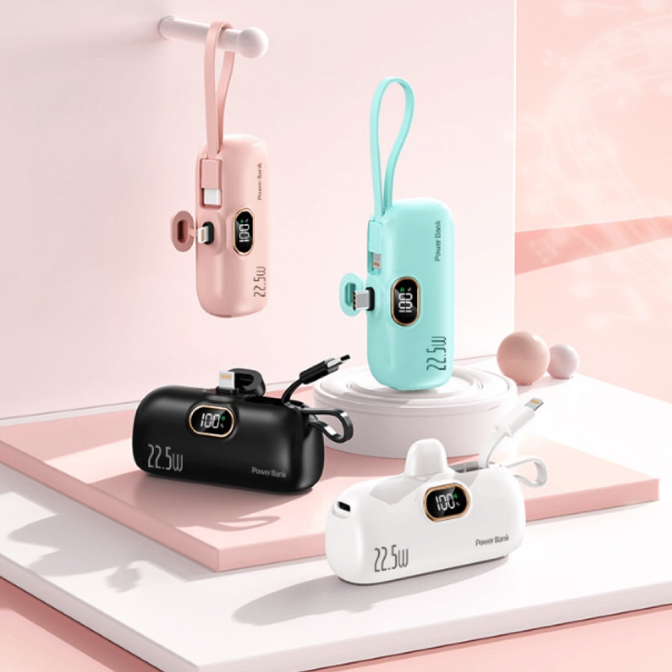 22.5W Fast Charging Capsule Power Bank