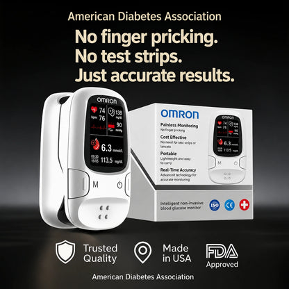 Omron™ Introduces the newly launched non-invasive smart blood glucose meter 🔥