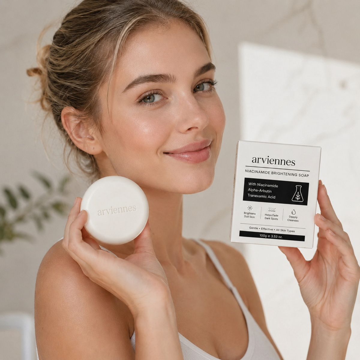 Niacinamide Skin Brightening Soap melasma dark spots freckle