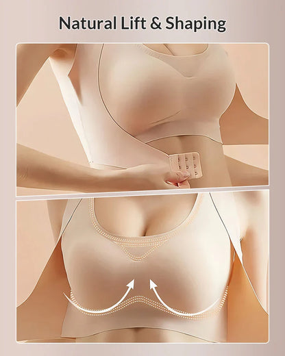 Cross Back Front Closure Wireless Posture Support Bra