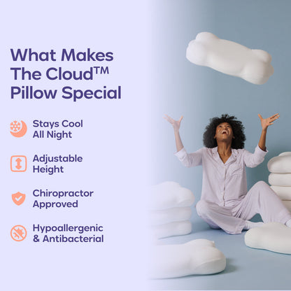 🥇 CloudAlign™ Pillow – Ergonomic Support for a More Comfortable Night's Sleep