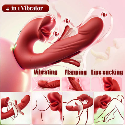 💋 Limited-time offer 💋 2026 Upgraded 4-in-1 Flapping & Licking Vibrator