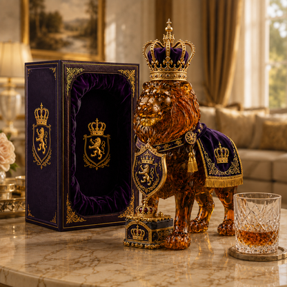 👑 Crown Royal Lion Whiskey Bottle – 87th Anniversary Limited Edition