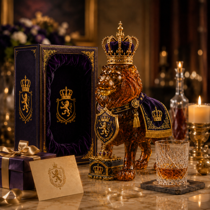 👑 Crown Royal Lion Whiskey Bottle – 87th Anniversary Limited Edition