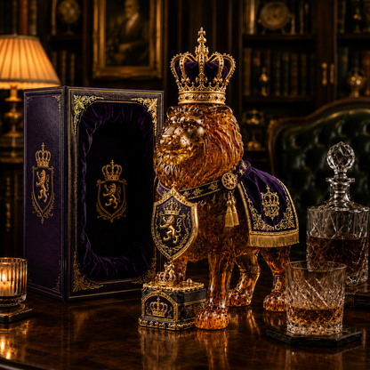 👑 Crown Royal Lion Whiskey Bottle – 87th Anniversary Limited Edition
