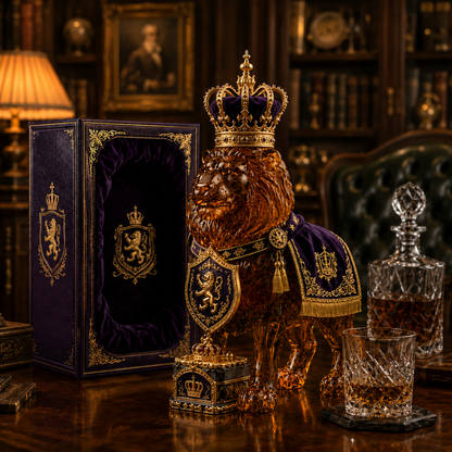 👑 Crown Royal Lion Whiskey Bottle – 87th Anniversary Limited Edition