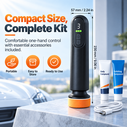 ✨2026 Hot Sale🚗 Cordless Car Polisher — 12,000 RPM 3-in-1 Buffer, Waxer & Sander