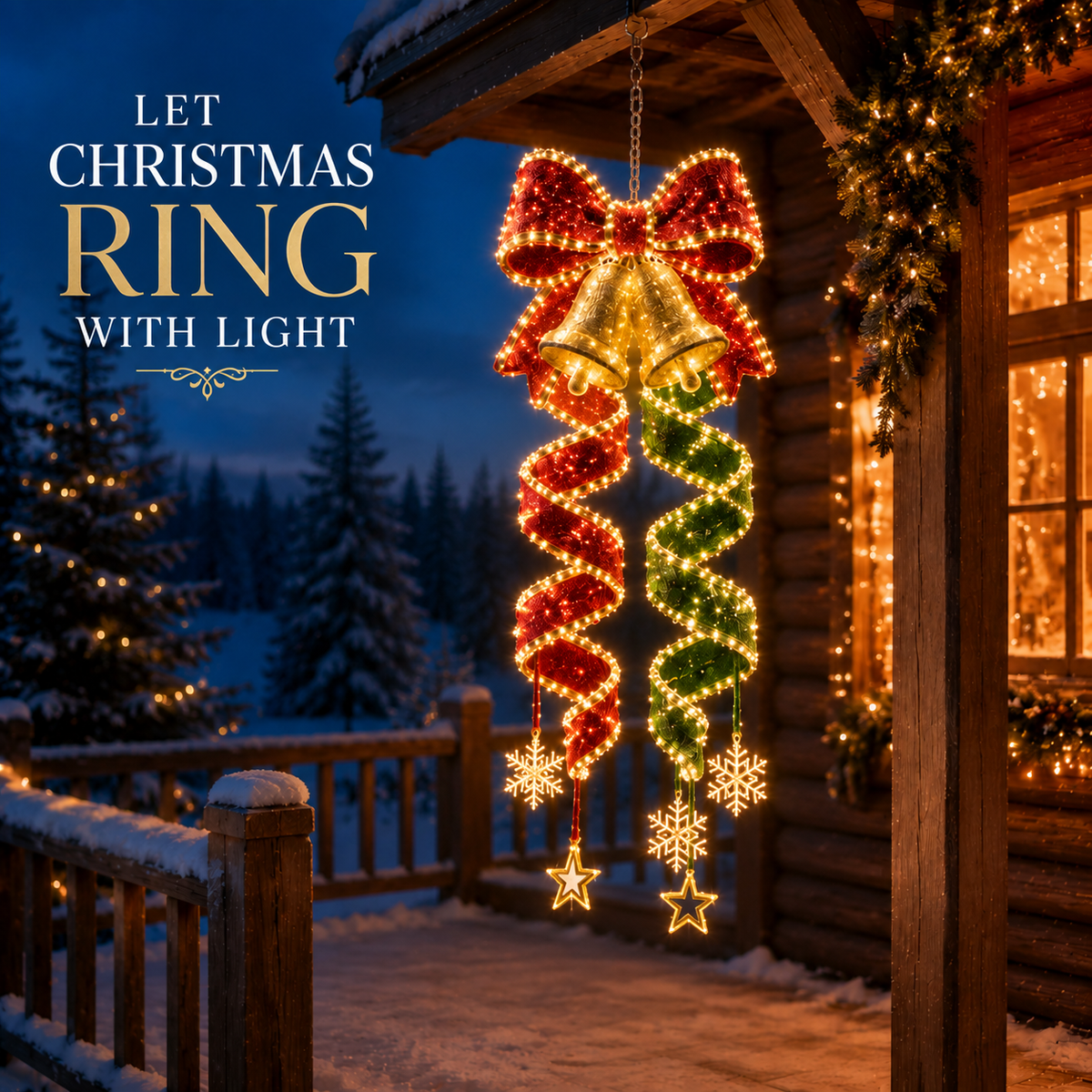 🎄Last day for 50% off🎄Christmas Magic Spiral Hanging LED Light Collection
