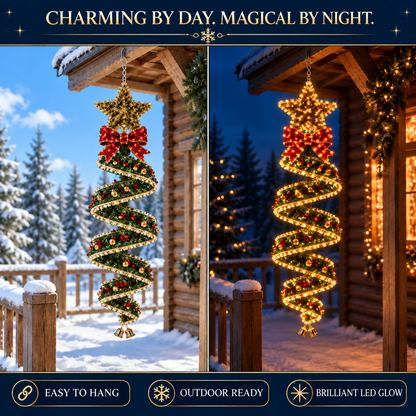 🎄Last day for 50% off🎄Christmas Magic Spiral Hanging LED Light Collection