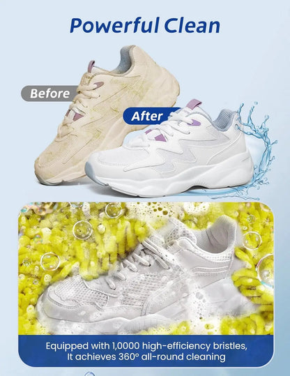 Shoe Washing Bag for Washing Machine with Protective Mesh & Zipper