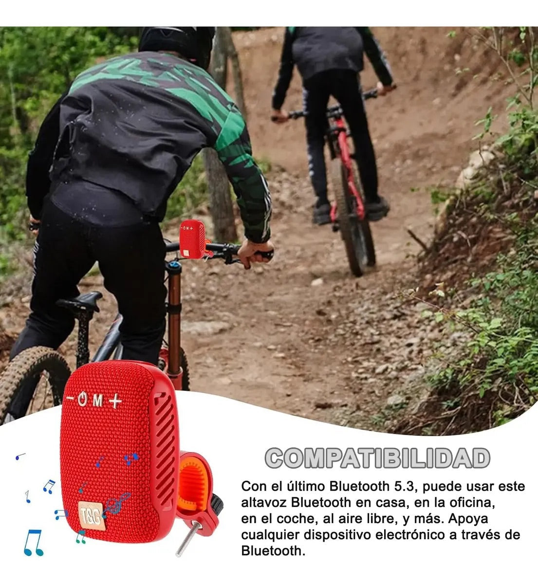 🎵 RideMusic Mini Portable Speaker 🔊 Big Sound, Small Size ✨