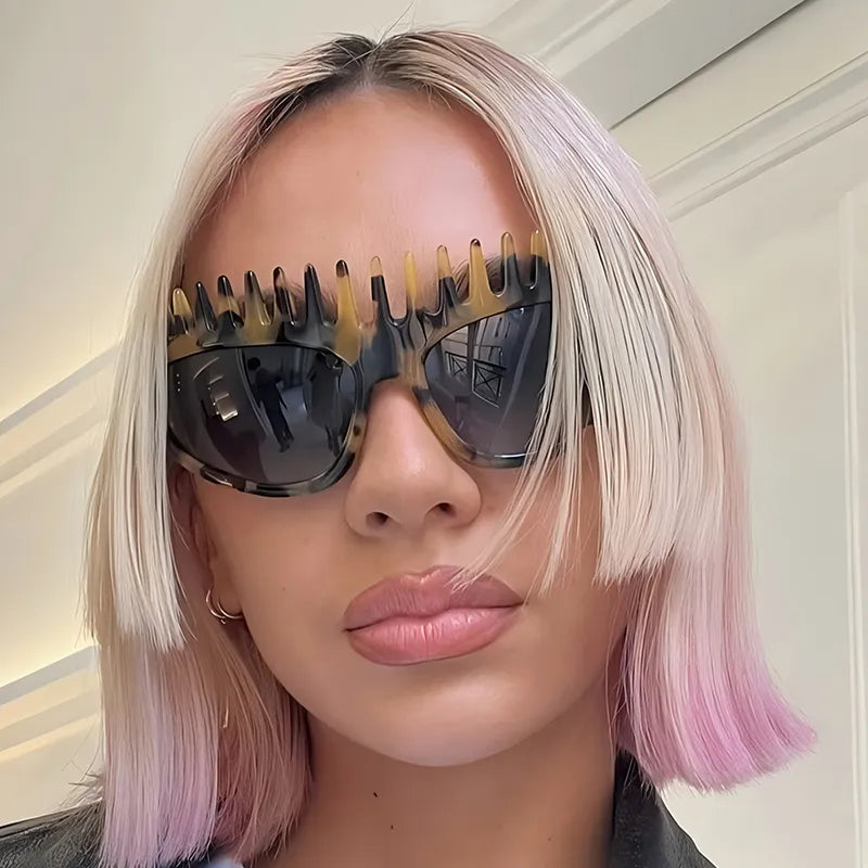 Fashionable New Style Hairband Sunglasses Personality Sun Protection Summer Shades Shape Making Sunglasses