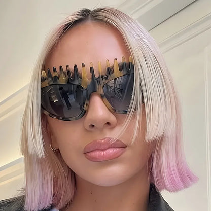 Fashionable New Style Hairband Sunglasses Personality Sun Protection Summer Shades Shape Making Sunglasses