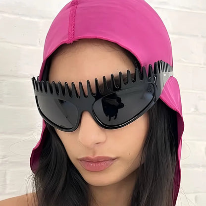 Fashionable New Style Hairband Sunglasses Personality Sun Protection Summer Shades Shape Making Sunglasses