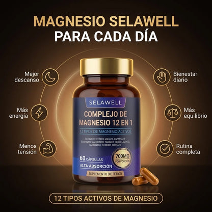 🧲 Complejo de Magnesio 12 en 1 - Selawell