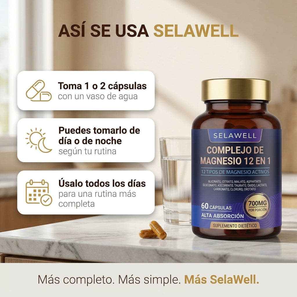 Complejo de Magnesio 12 en 1 - Selawell
