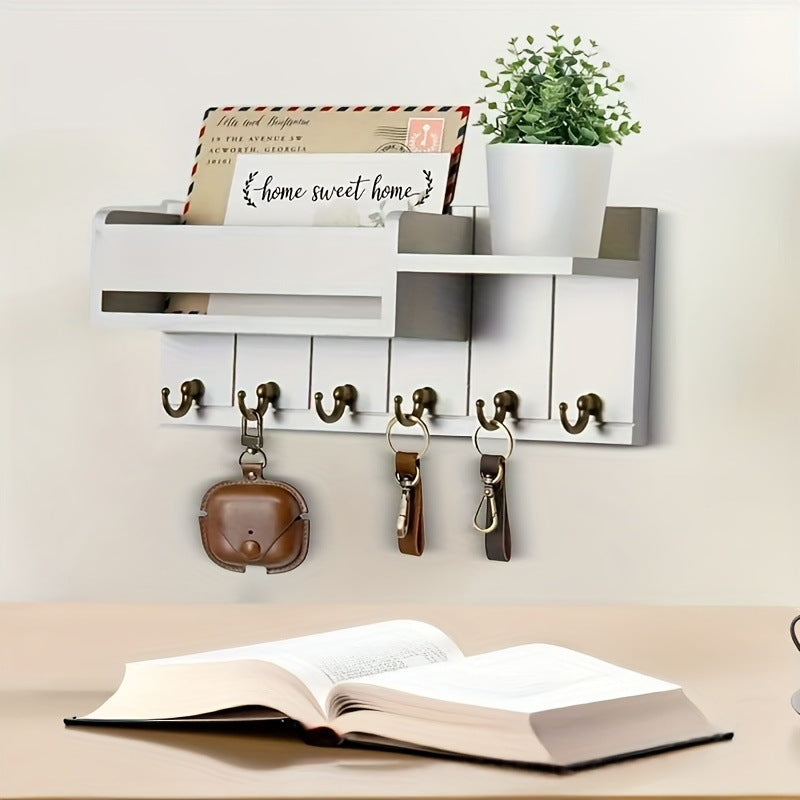🔥 Wall‑Mounted Mail & Key Holder
