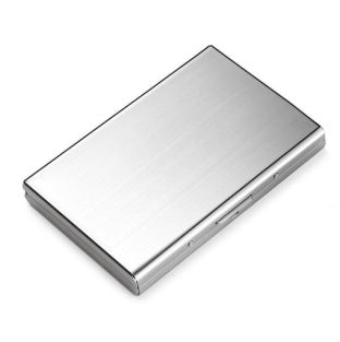 RFID Blocking Metal Card Holder, Ultra Slim Stainless Steel Business Credit Card Case 💳