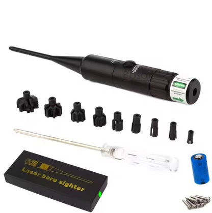 Professional Laser Bore Sight Kit Multiple Caliber Upgraded Green Bore Sighter