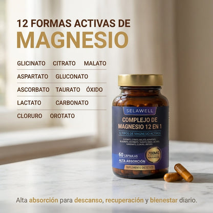 Complejo de Magnesio 12 en 1 - Selawell