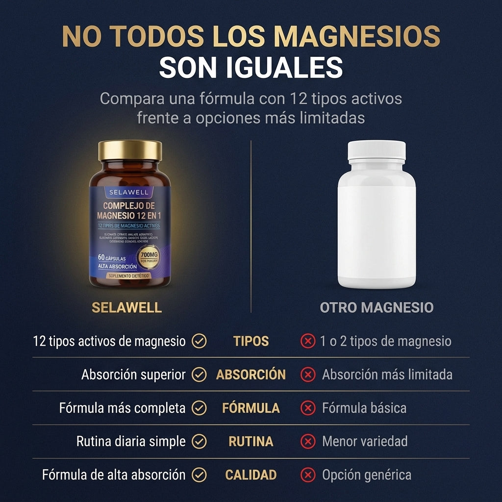 Complejo de Magnesio 12 en 1 - Selawell