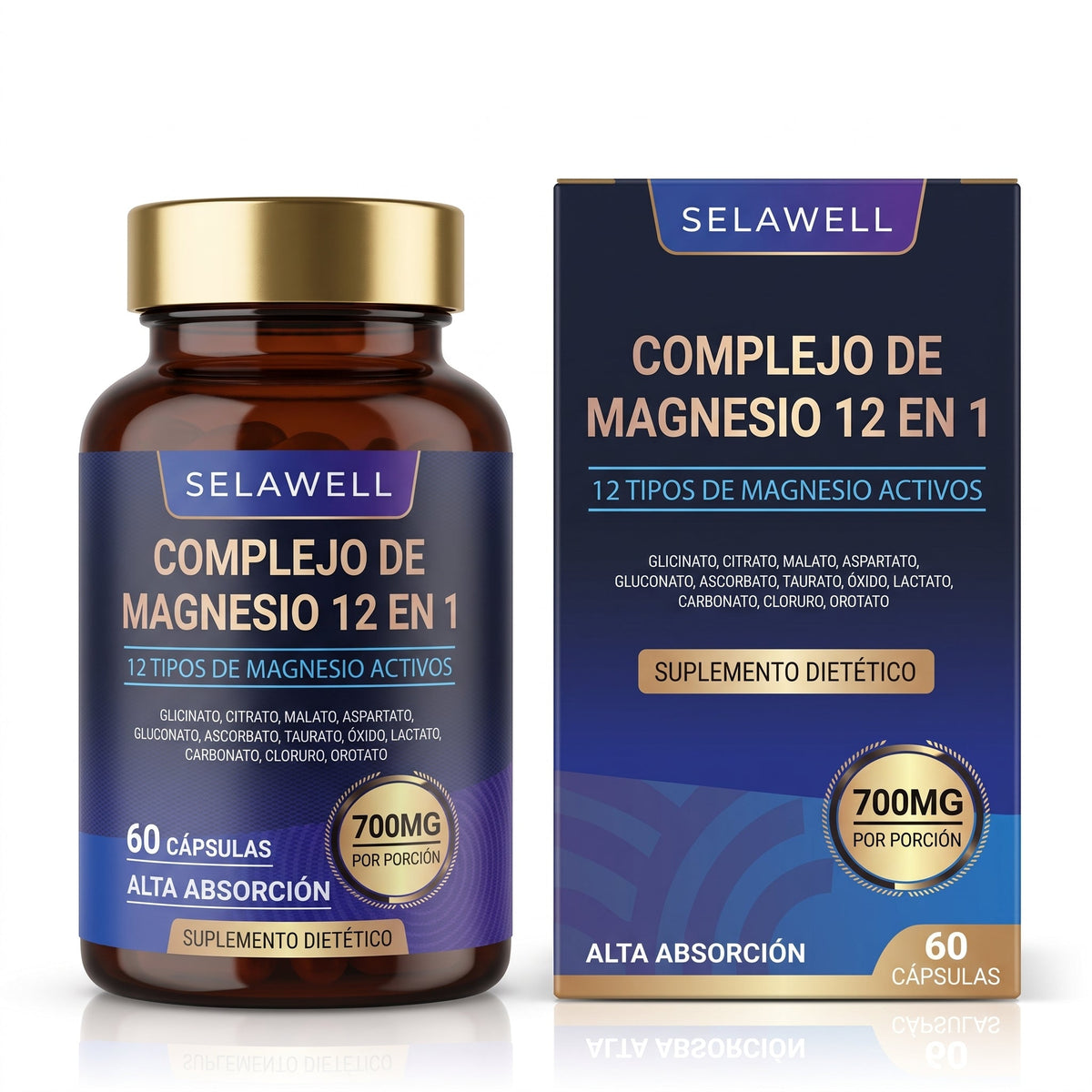 🧲 Complejo de Magnesio 12 en 1 - Selawell