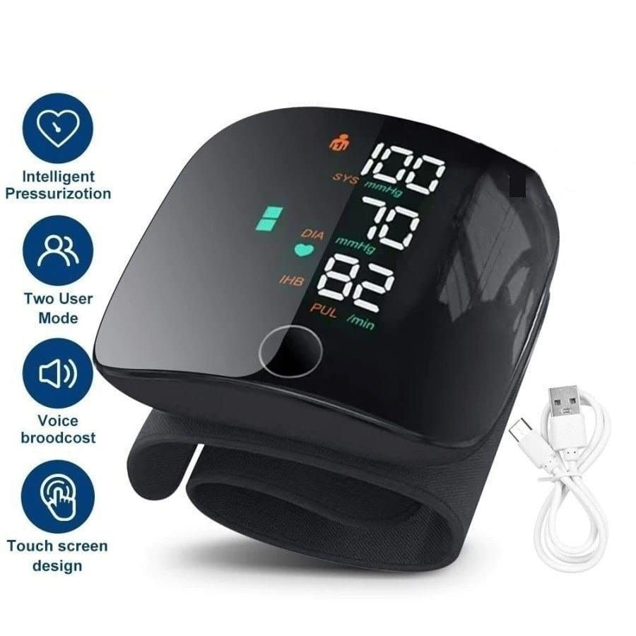 SmartPulse™ Wrist Blood Pressure Monitor | One-Touch, Rechargeable & Portable